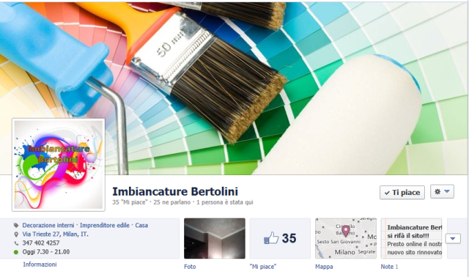 Nuova pagina facebook